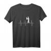 Papa Tochter Partnerlook mit Herzschlag Vatertag T-Shirt – Persönliches Familiengeschenk für den ersten Vatertag & besondere Anlässe
