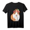Blumenkranz Meerschweinchen Kleidung Geschenk - Lustiges T-Shirt für Meerschweinchenliebhaber, perfekt zum Tag des Meerschweinchens, Geburtstag & Weihnachten