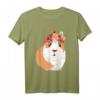 Blumenkranz Meerschweinchen Kleidung Geschenk - Lustiges T-Shirt für Meerschweinchenliebhaber, perfekt zum Tag des Meerschweinchens, Geburtstag & Weihnachten