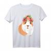 Blumenkranz Meerschweinchen Kleidung Geschenk - Lustiges T-Shirt für Meerschweinchenliebhaber, perfekt zum Tag des Meerschweinchens, Geburtstag & Weihnachten