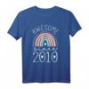 Awesome Since 2010 13. Geburtstag Regenbogen-Geschenke Born In 2010 T-Shirt – Lustiges Geburtstagsgeschenk für Mädchen & Jungen, Limitierte Edition