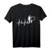 Vater und Tochter Herzschlag EKG Papa T-Shirt - Persönliches Partnerlook Motiv für Vatertag und Geburtstag
