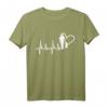 Vater und Tochter Herzschlag EKG Papa T-Shirt - Persönliches Partnerlook Motiv für Vatertag und Geburtstag