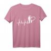 Vater und Tochter Herzschlag EKG Papa T-Shirt - Persönliches Partnerlook Motiv für Vatertag und Geburtstag