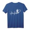 Vater und Tochter Herzschlag EKG Papa T-Shirt - Persönliches Partnerlook Motiv für Vatertag und Geburtstag