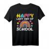 Rainbow Happy Last Day Of School T-Shirt für Lehrer, Mädchen & Kinder – Perfektes Geschenk zum letzten Schultag & Abschluss