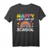Rainbow Happy Last Day Of School T-Shirt für Lehrer, Mädchen & Kinder – Perfektes Geschenk zum letzten Schultag & Abschluss