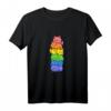 Gay Pride Cat Kawaii Anime Regenbogen Flagge T-Shirt – Niedliches Katzen-Design für LGBTQ, Geburtstage, Weihnachten & Feiertage