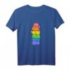 Gay Pride Cat Kawaii Anime Regenbogen Flagge T-Shirt – Niedliches Katzen-Design für LGBTQ, Geburtstage, Weihnachten & Feiertage