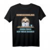 Homeschooling 2020/2021 Ich war dabei! Faultier T-Shirt – Lustiges Geschenk für Schulkinder, Eltern & Home School Outfit während der Pandemie