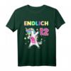 Endlich 12. Geburtstag Geschenk - Lustiges Einhorn T-Shirt für Mädchen, tolle Deko & Geschenkidee für die Geburtstagsparty