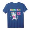 Endlich 12. Geburtstag Geschenk - Lustiges Einhorn T-Shirt für Mädchen, tolle Deko & Geschenkidee für die Geburtstagsparty