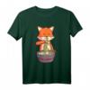 Kawaii Anime Fuchs T-Shirt mit Ramen - Japanisches Lebensmittel Geschenk für Kinder, Anime- und Kulturfans, perfekt für Geburtstage, Halloween, Thanksgiving & Weihnachten