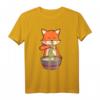 Kawaii Anime Fuchs T-Shirt mit Ramen - Japanisches Lebensmittel Geschenk für Kinder, Anime- und Kulturfans, perfekt für Geburtstage, Halloween, Thanksgiving & Weihnachten