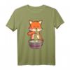 Kawaii Anime Fuchs T-Shirt mit Ramen - Japanisches Lebensmittel Geschenk für Kinder, Anime- und Kulturfans, perfekt für Geburtstage, Halloween, Thanksgiving & Weihnachten