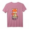 Kawaii Anime Fuchs T-Shirt mit Ramen - Japanisches Lebensmittel Geschenk für Kinder, Anime- und Kulturfans, perfekt für Geburtstage, Halloween, Thanksgiving & Weihnachten