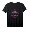 Partnerlook T-Shirt für Mutter und Tochter mit kyrillischer Schrift, Blumenmuster & Herzen – Perfekt für Sommer, Muttertag & Geburtstagsgeschenke aus Russland