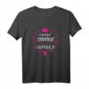 Partnerlook T-Shirt für Mutter und Tochter mit kyrillischer Schrift, Blumenmuster & Herzen – Perfekt für Sommer, Muttertag & Geburtstagsgeschenke aus Russland