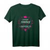 Partnerlook T-Shirt für Mutter und Tochter mit kyrillischer Schrift, Blumenmuster & Herzen – Perfekt für Sommer, Muttertag & Geburtstagsgeschenke aus Russland