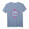 Partnerlook T-Shirt für Mutter und Tochter mit kyrillischer Schrift, Blumenmuster & Herzen – Perfekt für Sommer, Muttertag & Geburtstagsgeschenke aus Russland