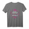 Partnerlook T-Shirt für Mutter und Tochter mit kyrillischer Schrift, Blumenmuster & Herzen – Perfekt für Sommer, Muttertag & Geburtstagsgeschenke aus Russland