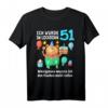 51. Geburtstag T-Shirt für Mann und Frau - Lustiges Lockdown Geschenk 1970 Jahrgang mit Spruch für Geburtstagsfeier & Party