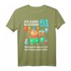 51. Geburtstag T-Shirt für Mann und Frau - Lustiges Lockdown Geschenk 1970 Jahrgang mit Spruch für Geburtstagsfeier & Party