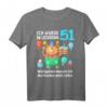 51. Geburtstag T-Shirt für Mann und Frau - Lustiges Lockdown Geschenk 1970 Jahrgang mit Spruch für Geburtstagsfeier & Party