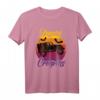 Jeepers Creepers Hexe in 4x4 Flying Past Moon Halloween T-Shirt – Lustiges Gruseliges Kostüm für Erwachsene, Party & Geschenk