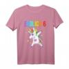 Kinder 6. Geburtstag Mädchen 2014 Einhorn Party Geschenk T-Shirt - Lustiges Geburtstagsgeschenk für kleine Einhorn-Fans zum 6. Geburtstag