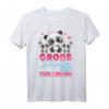 Große Schwester von Zwillingen Panda Baby T-Shirt – Süßes Geschenk zur Babyankündigung für Töchter, perfekt für Kindergarten & Schule