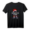 Schwester Claus Weihnachten Partnerlook Weihnachtsmann T-Shirt – Lustiges Weihnachtsgeschenk für Familie und Freunde