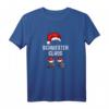 Schwester Claus Weihnachten Partnerlook Weihnachtsmann T-Shirt – Lustiges Weihnachtsgeschenk für Familie und Freunde