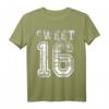 Sweet Sixteen Mädchen T-Shirt - Vintage Varsity Design für 16. Geburtstag, Trendiges Girly Geschenk für Tochter, Schwester, Nichte & Freundinnen