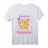Kinder Große Schwester 2023 Katze T-Shirt – Süßes Babyparty Geschenk für Mädchen, die bald Geschwister werden, mit Herzballons