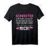 Schwester ich habe versucht für dich das perfekte Geschenk T-Shirt - Lustiges Geschenkidee für Bruder zum Geburtstag & Weihnachten
