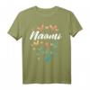 Naomi Geburtstags T-Shirt für Schwester mit Schmetterling und Pusteblume - Personalisierte Namensgeschenkidee