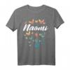 Naomi Geburtstags T-Shirt für Schwester mit Schmetterling und Pusteblume - Personalisierte Namensgeschenkidee