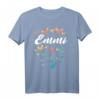 Emmi Geburtstag Schwester T-Shirt mit Schmetterling und Pusteblume - Personalisiertes Geschenk mit Namen, klassisch geschnitten
