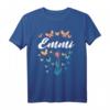 Emmi Geburtstag Schwester T-Shirt mit Schmetterling und Pusteblume - Personalisiertes Geschenk mit Namen, klassisch geschnitten