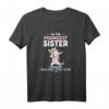 Ich bin die jüngste Schwester T-Shirt - Lustiges Einhorn-Design, Perfekt für Geschwistergeschenke