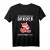 Kinder Ich werde Bruder September 2022 T-Shirt – Personalisiertes Baby- und Geschwistergeschenk