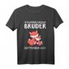 Kinder Ich werde Bruder September 2022 T-Shirt – Personalisiertes Baby- und Geschwistergeschenk
