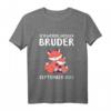 Kinder Ich werde Bruder September 2022 T-Shirt – Personalisiertes Baby- und Geschwistergeschenk