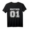 Bruder 01 T-Shirt – Klassisches Geschenk für Geschwister, Liebe zum Bruder zeigen, hochwertig mit doppeltem Saum
