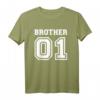Bruder 01 T-Shirt – Klassisches Geschenk für Geschwister, Liebe zum Bruder zeigen, hochwertig mit doppeltem Saum