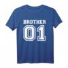 Bruder 01 T-Shirt – Klassisches Geschenk für Geschwister, Liebe zum Bruder zeigen, hochwertig mit doppeltem Saum