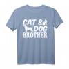 Katzenliebhaber, Hundeliebhaber, Katzenbesitzer, Hundebesitzer – Katze & Hund Bruder T-Shirt für Tierfreunde