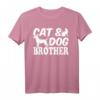 Katzenliebhaber, Hundeliebhaber, Katzenbesitzer, Hundebesitzer – Katze & Hund Bruder T-Shirt für Tierfreunde