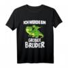 Ich Werde Großer Bruder Dinosaurier T-Shirt - Perfektes Geschenk zur Geschwisterankündigung für den großen Bruder